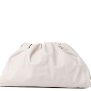 Bottega Veneta The Pouch Oversized Clutch In Mist